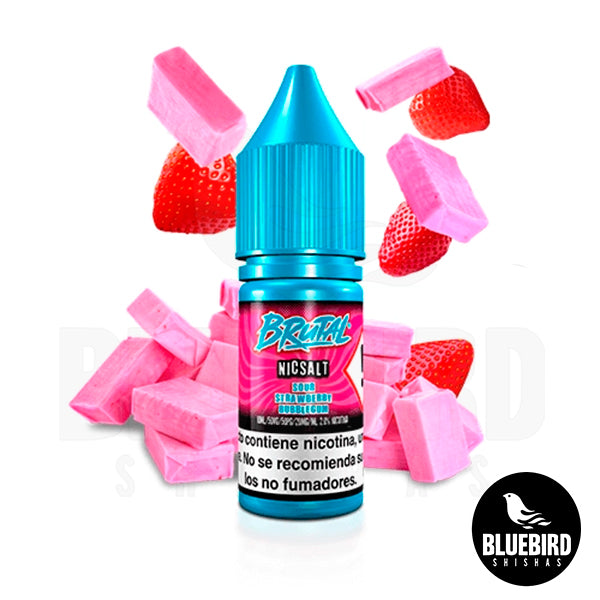 BRUTAL SALTS JUST JUICE SOUR STRAWBERRY BUBBLEGUM - 1OML
