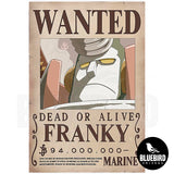 POSTER ONE PIECE WANTED COLECCIONABLE - FRANKY