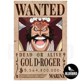 POSTER ONE PIECE WANTED COLECCIONABLE - GOLD D ROGER