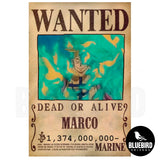 POSTER ONE PIECE WANTED COLECCIONABLE - MARCO