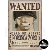 POSTER ONE PIECE WANTED COLECCIONABLE - RORONOA ZORO