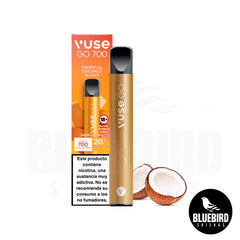 VUSE GO 700 POD DISPOSABLE - TROPICAL COCONUT BLEND - COCO TROPICAL - BLUEBIRD SHISHAS VUSE GO 700 POD DISPOSABLE - TROPICAL COCONUT BLEND - COCO TROPICAL - BLUEBIRD SHISHAS