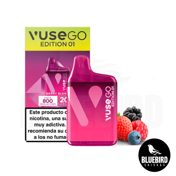 VUSE GO 800 POD DISPOSABLE - BERRY BLEND - FRUTOS ROJOS - 20MG BLUEBIRD SHISHAS VUSE GO 800 POD DISPOSABLE - BERRY BLEND - FRUTOS ROJOS - 20MG BLUEBIRD SHISHAS