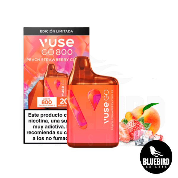 VUSE GO 800 POD DISPOSABLE - PEACH STRAWBERRY COOLER - MELOCOTON FRESA BLUEBIRD SHISHAS VUSE GO 800 POD DISPOSABLE - PEACH STRAWBERRY COOLER - MELOCOTON FRESA BLUEBIRD SHISHAS