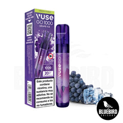 VUSE GO 1000 POD DISPOSABLE - GRAPE ICE - 20MG BLUEBIRD SHISHAS VUSE GO 1000 POD DISPOSABLE - GRAPE ICE - 20MG BLUEBIRD SHISHAS