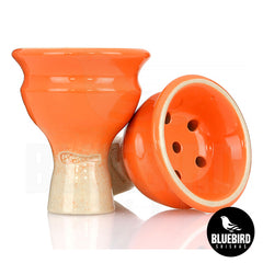 CAZOLETA UPGRADE FORM UPG - CLASSIC MINI GLAZE ORANGE WHITE – BLUEBIRD  SHISHAS